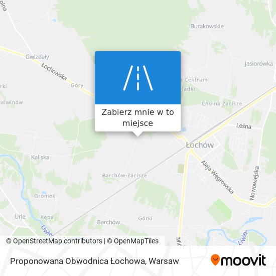 Mapa Proponowana Obwodnica Łochowa