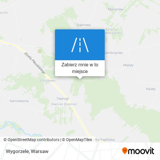 Mapa Wygorzele