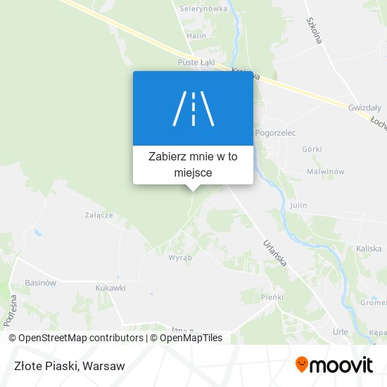 Mapa Złote Piaski