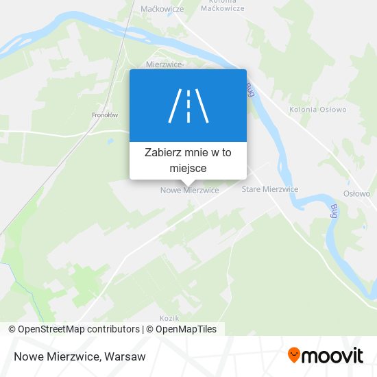 Mapa Nowe Mierzwice