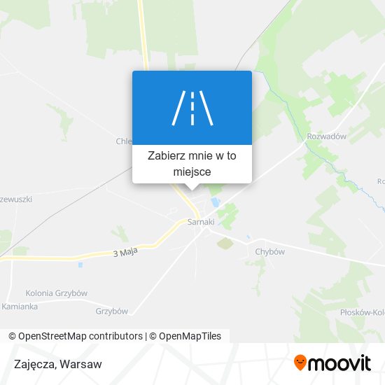 Mapa Zajęcza