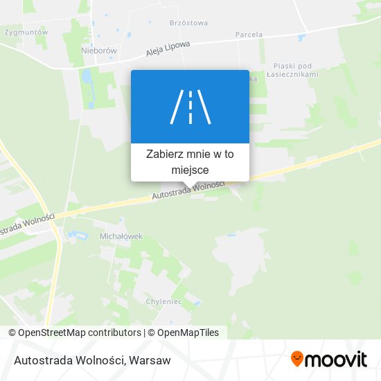 Mapa Autostrada Wolności