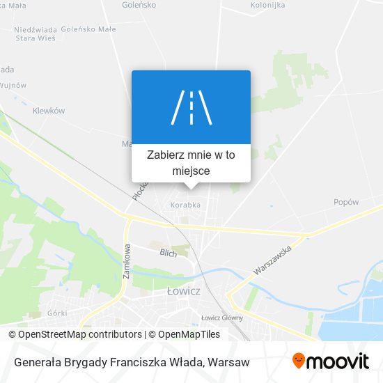 Mapa Generała Brygady Franciszka Włada