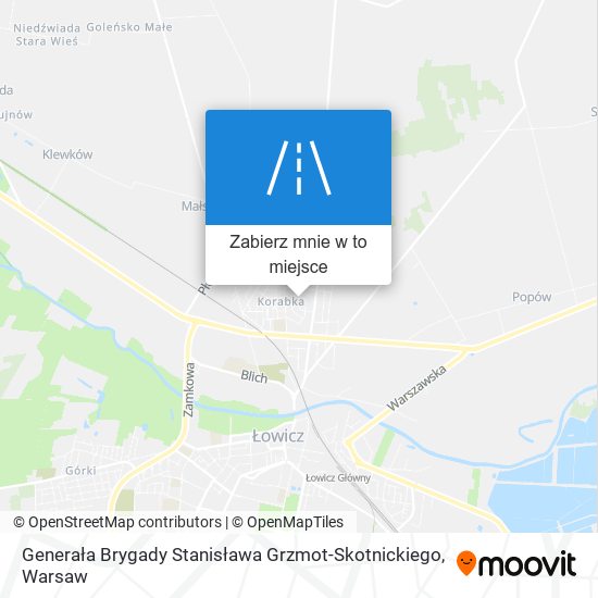 Mapa Generała Brygady Stanisława Grzmot-Skotnickiego