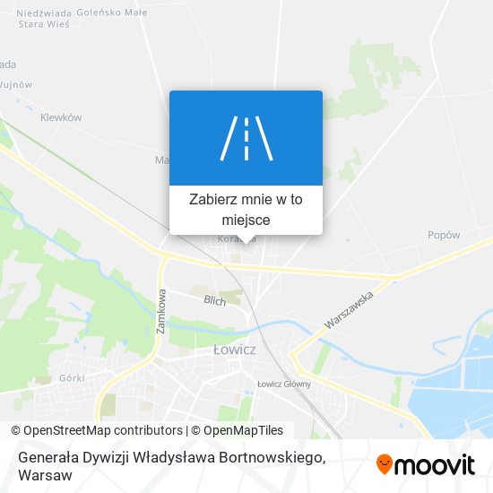 Mapa Generała Dywizji Władysława Bortnowskiego