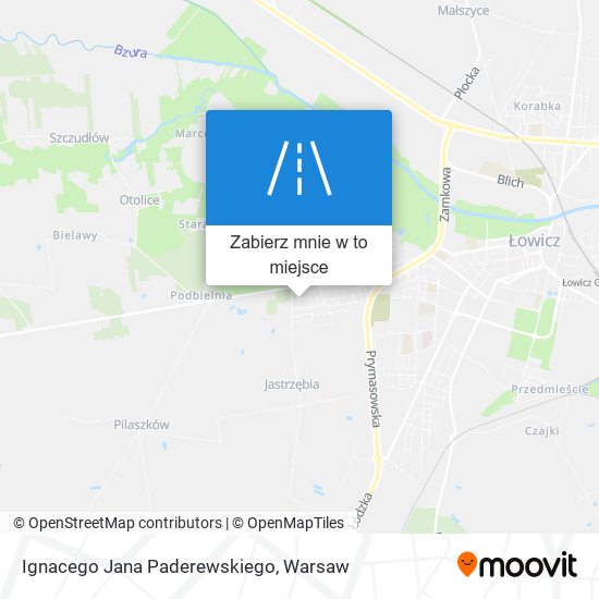 Mapa Ignacego Jana Paderewskiego