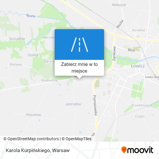 Mapa Karola Kurpińskiego