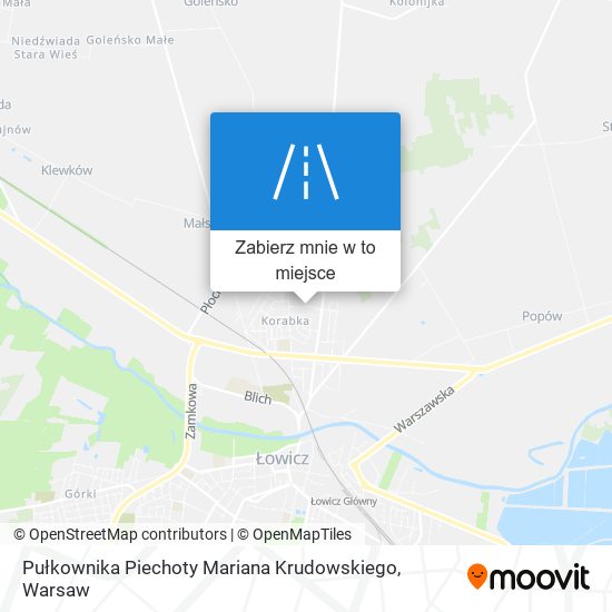 Mapa Pułkownika Piechoty Mariana Krudowskiego