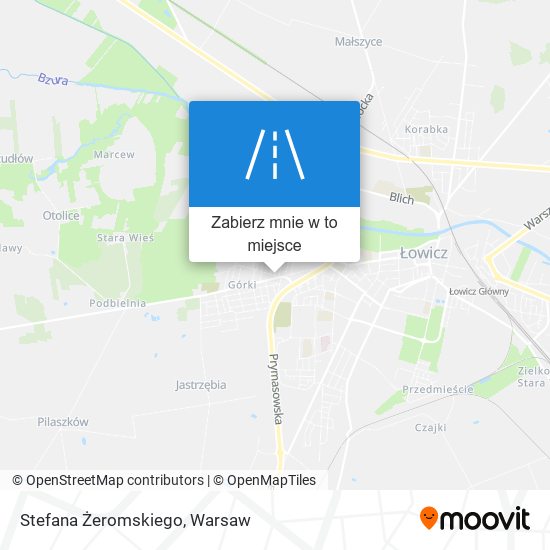 Mapa Stefana Żeromskiego