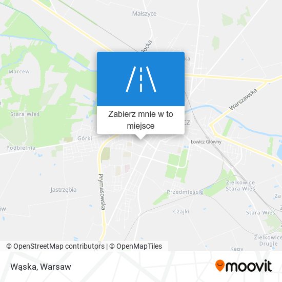 Mapa Wąska