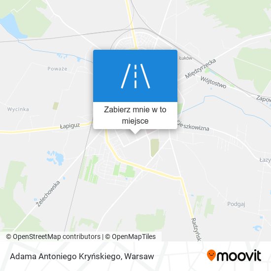 Mapa Adama Antoniego Kryńskiego