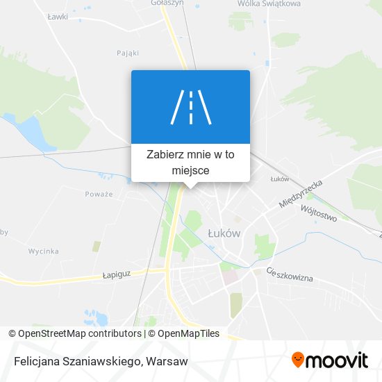 Mapa Felicjana Szaniawskiego