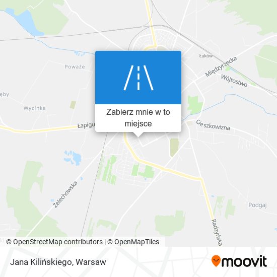 Mapa Jana Kilińskiego