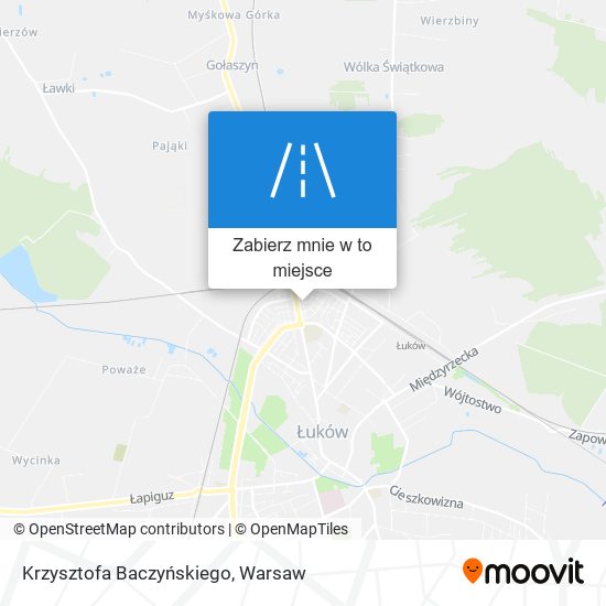 Mapa Krzysztofa Baczyńskiego