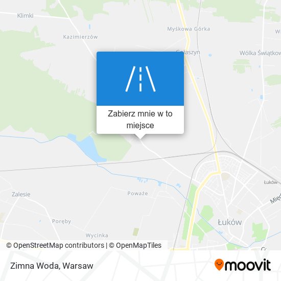 Mapa Zimna Woda