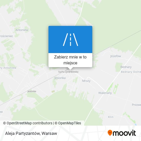 Mapa Aleja Partyzantów