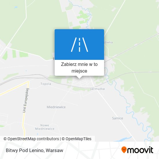 Mapa Bitwy Pod Lenino