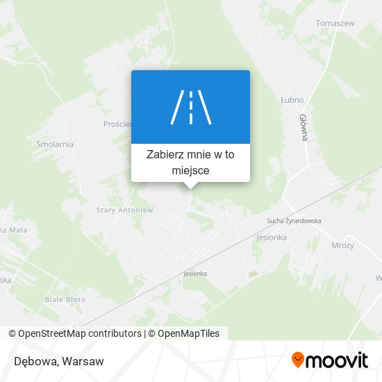 Mapa Dębowa