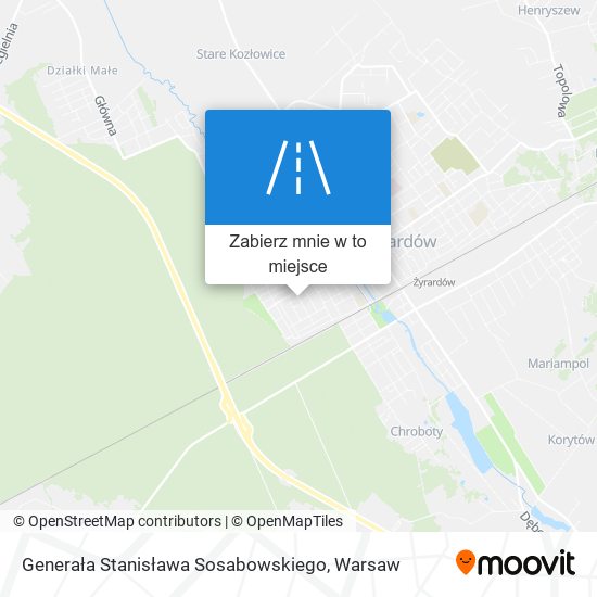 Mapa Generała Stanisława Sosabowskiego