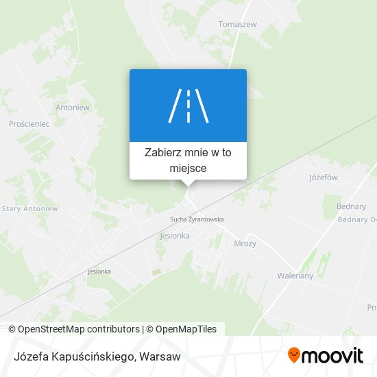 Mapa Józefa Kapuścińskiego