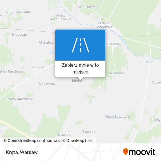 Mapa Kręta