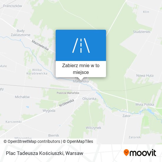 Mapa Plac Tadeusza Kościuszki