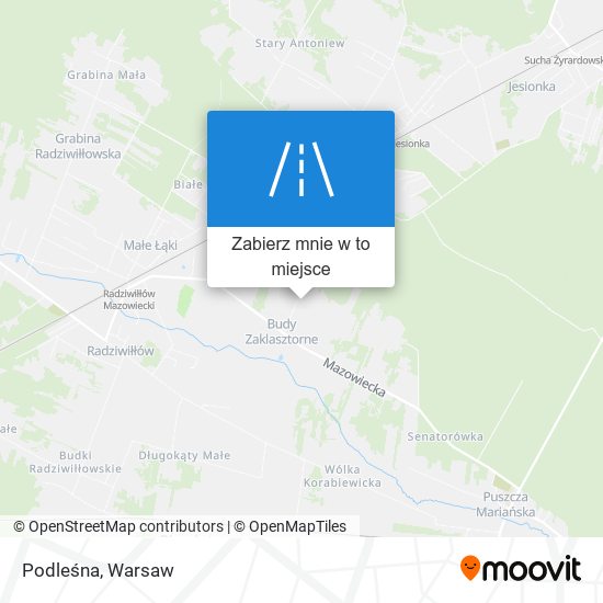 Mapa Podleśna