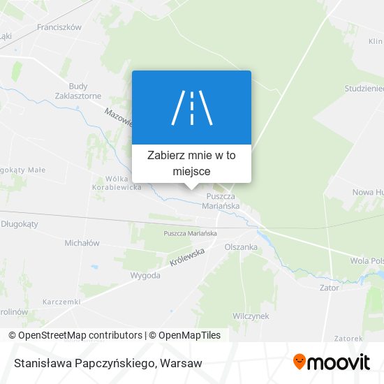 Mapa Stanisława Papczyńskiego