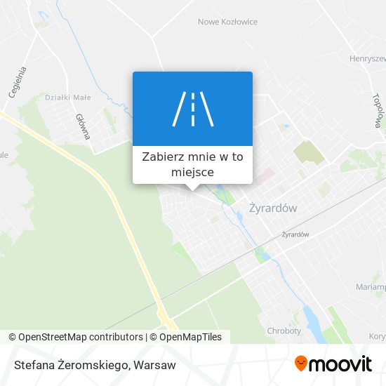 Mapa Stefana Żeromskiego