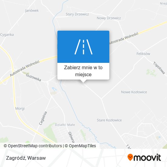 Mapa Zagródź