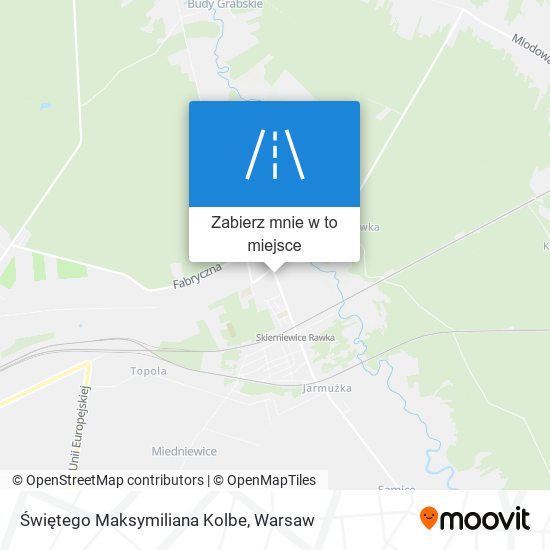 Mapa Świętego Maksymiliana Kolbe