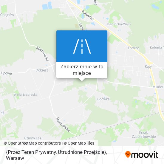 Mapa {Przez Teren Prywatny, Utrudnione Przejście}