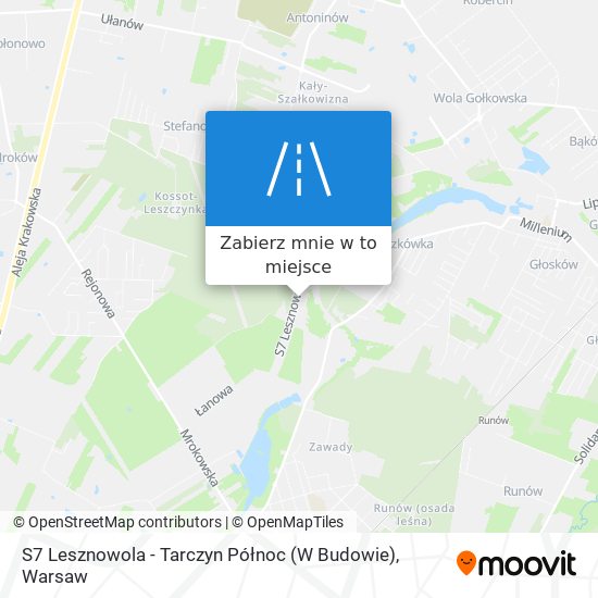 Mapa S7 Lesznowola - Tarczyn Północ (W Budowie)