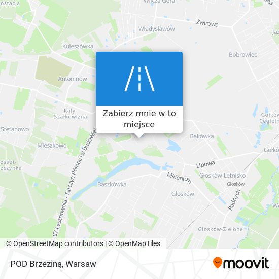 Mapa POD Brzeziną