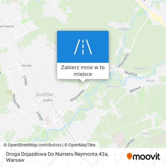 Mapa Droga Dojazdowa Do Numeru Reymonta 43a