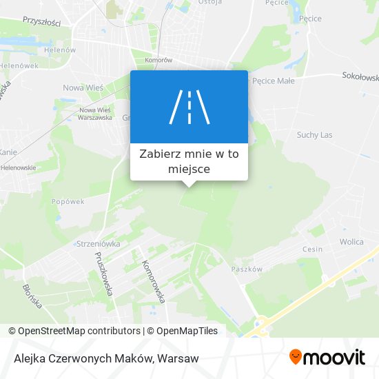 Mapa Alejka Czerwonych Maków