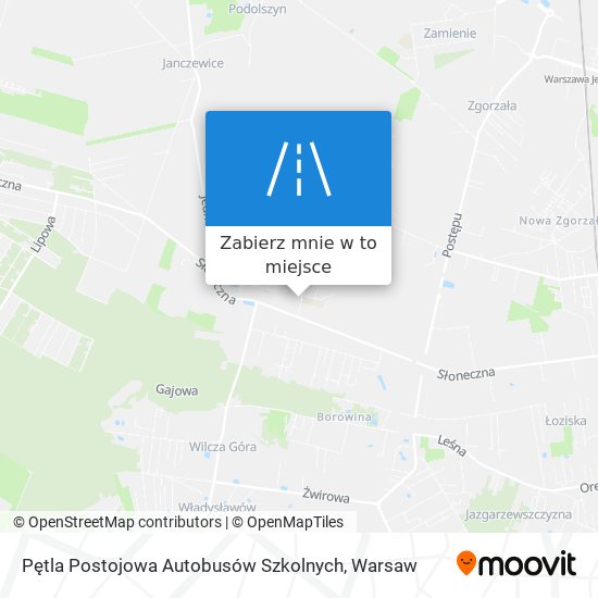 Mapa Pętla Postojowa Autobusów Szkolnych