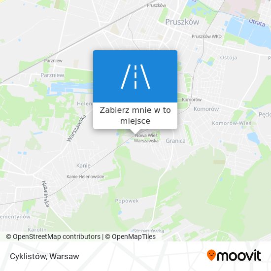 Mapa Cyklistów