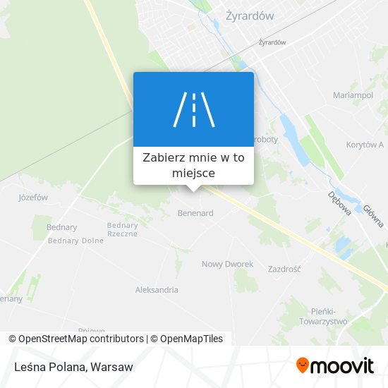 Mapa Leśna Polana