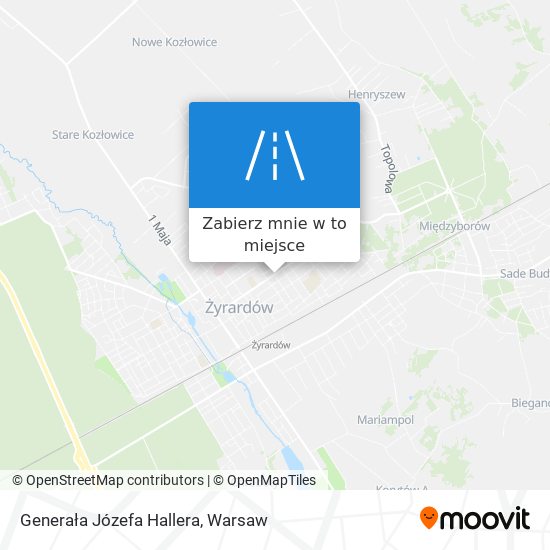 Mapa Generała Józefa Hallera