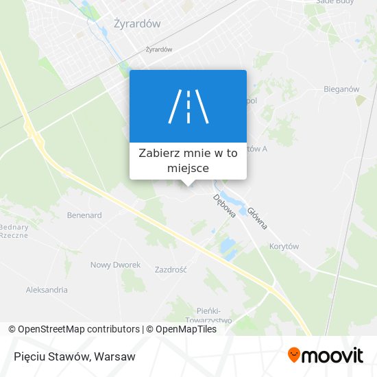 Mapa Pięciu Stawów