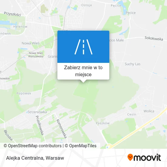 Mapa Alejka Centralna