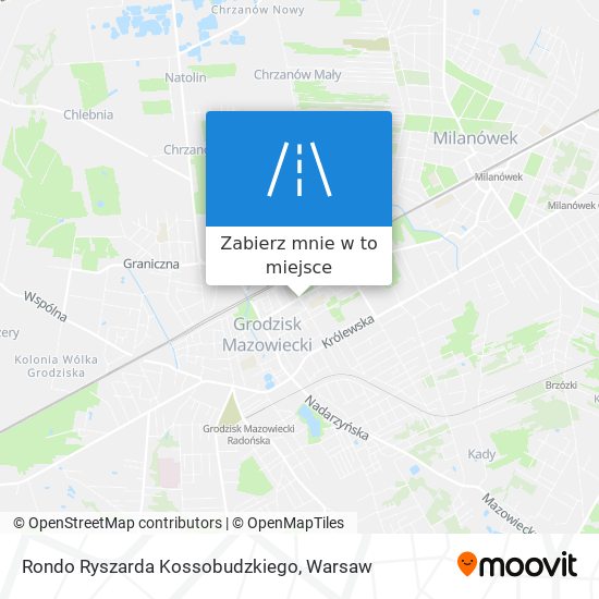 Mapa Rondo Ryszarda Kossobudzkiego