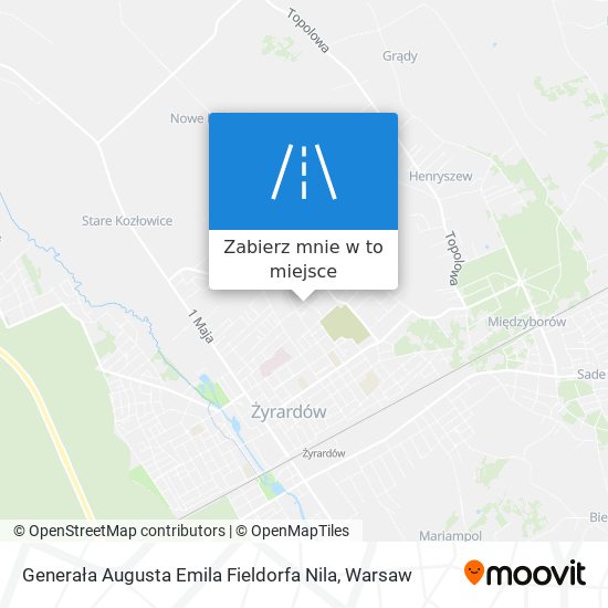 Mapa Generała Augusta Emila Fieldorfa Nila