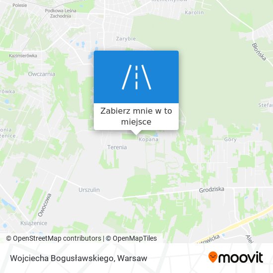 Mapa Wojciecha Bogusławskiego