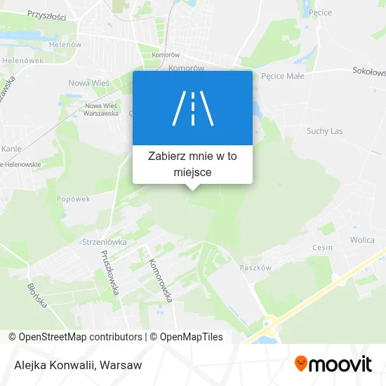 Mapa Alejka Konwalii