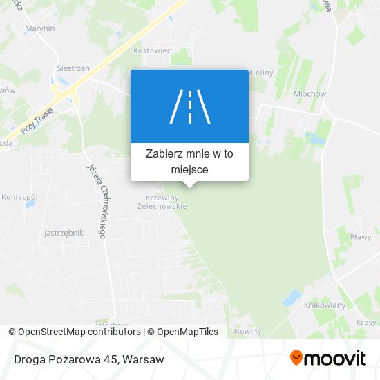 Mapa Droga Pożarowa 45