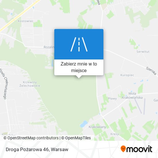 Mapa Droga Pożarowa 46