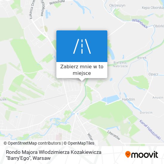 Mapa Rondo Majora Włodzimierza Kozakiewicza "Barry'Ego"