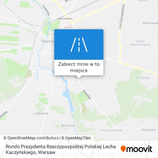 Mapa Rondo Prezydenta Rzeczypospolitej Polskiej Lecha Kaczyńskiego